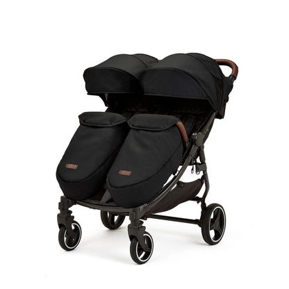 Ickle Bubba Venus PRIME Double (Twin & Sibling) Stroller in Black