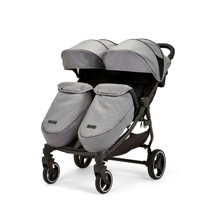 Ickle Bubba Venus PRIME Double (Twin & Sibling) Stroller in Grey