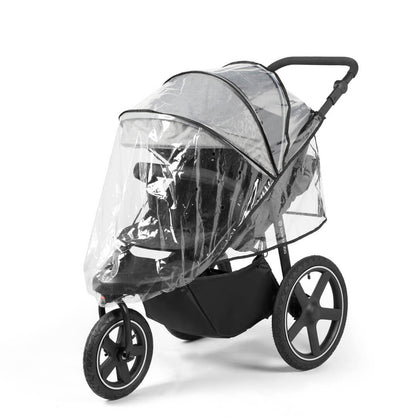 Ickle Bubba Venus Prime Jogger Stroller in Space Grey colour with rain cover