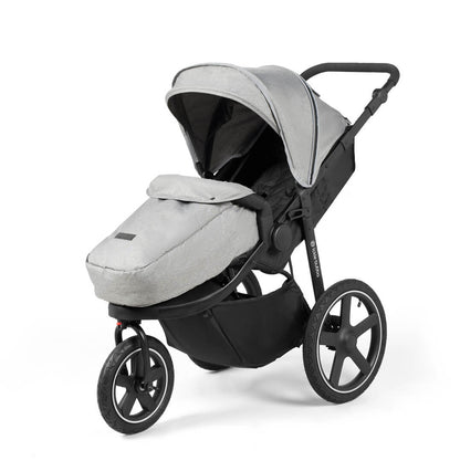 Ickle Bubba Venus Prime Jogger Stroller in Space Grey colour with foot warmer