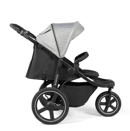 Ickle Bubba Venus Prime Jogger Stroller in Space Grey colour in reclined position