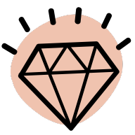 diamond line icon