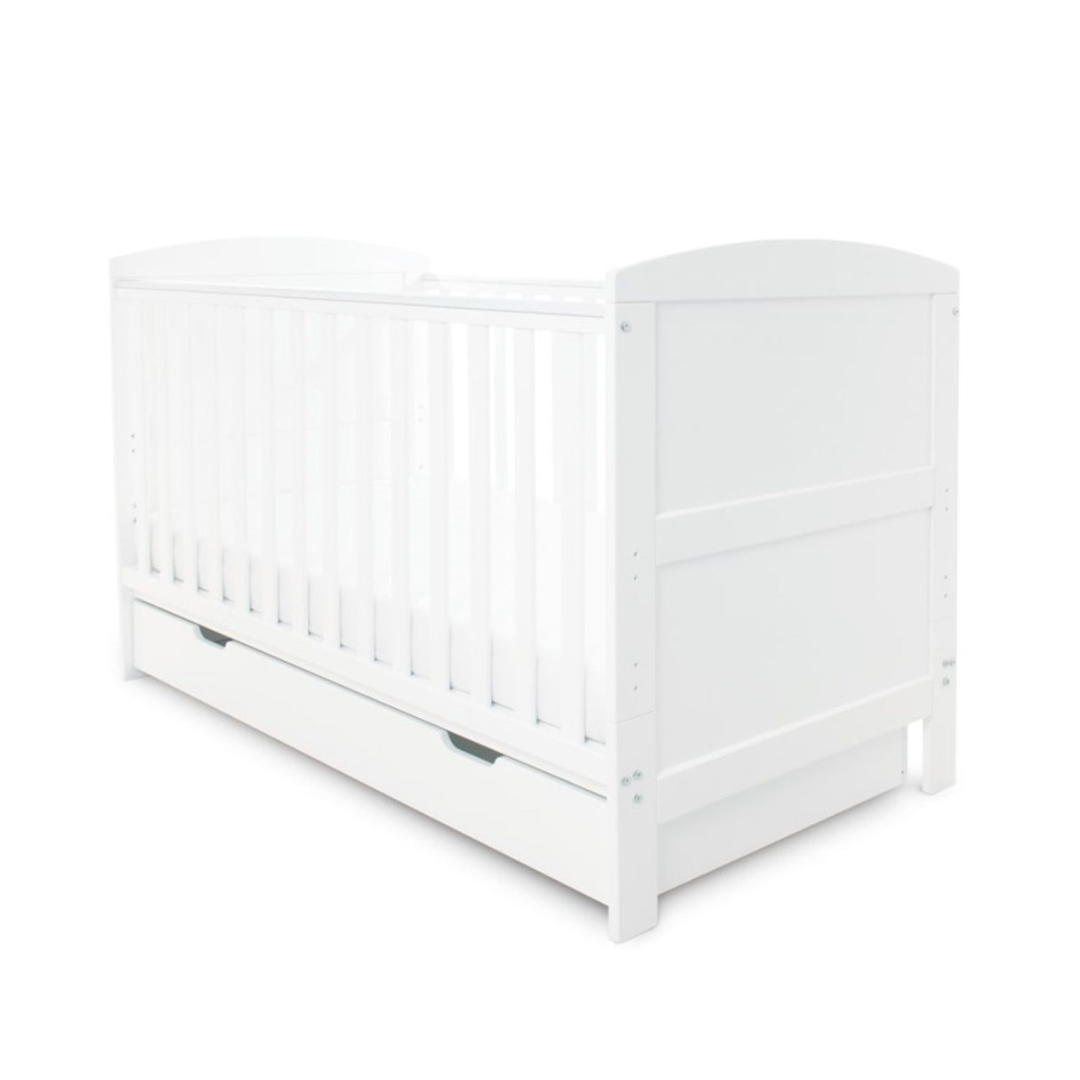 Ickle Bubba Coleby Classic Cot Bed with Under Drawer in white colour