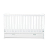 Lowest mattress height position in Ickle Bubba Coleby Classic Cot Bed with Under Drawer