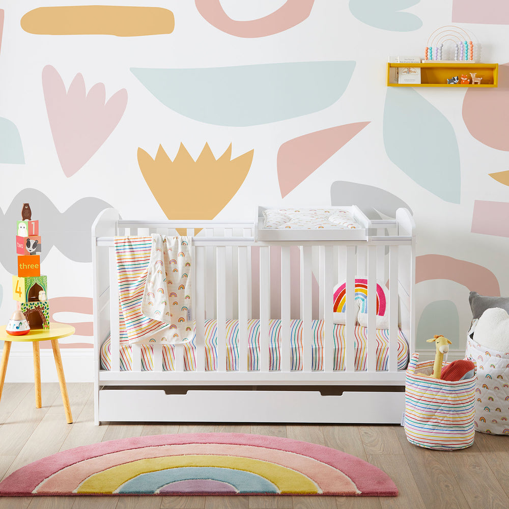 Ickle Bubba Coleby Classic 2-in-1 Cot Bed with Under Drawer (0-4yrs)