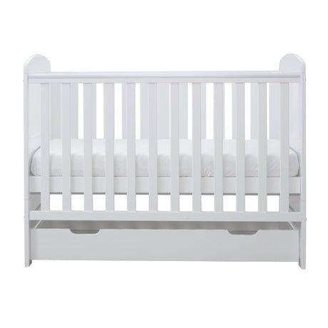 Middle mattress height position in Ickle Bubba Coleby Mini Cot Bed with Under Drawer\