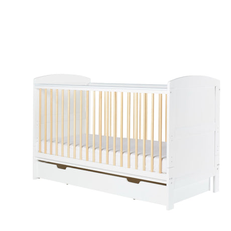 Ickle Bubba Coleby Scandi 2-in-1 Cot Bed with Under Drawer