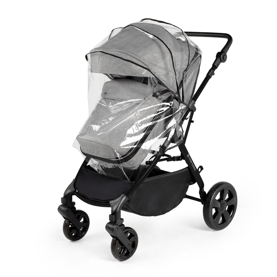 Ickle Bubba Comet 3-in-1 Travel System with Astral Car Seat in Space Grey color with rain cover
