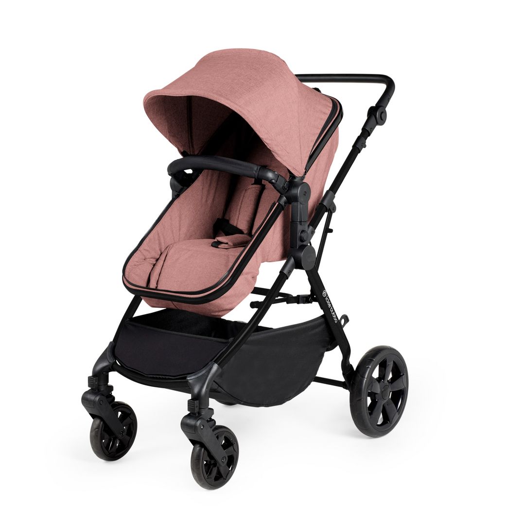 Ickle Bubba Comet All-in-1 Travel System with Stratus Car Seat & ISOFIX Base in Dusky Pink colour