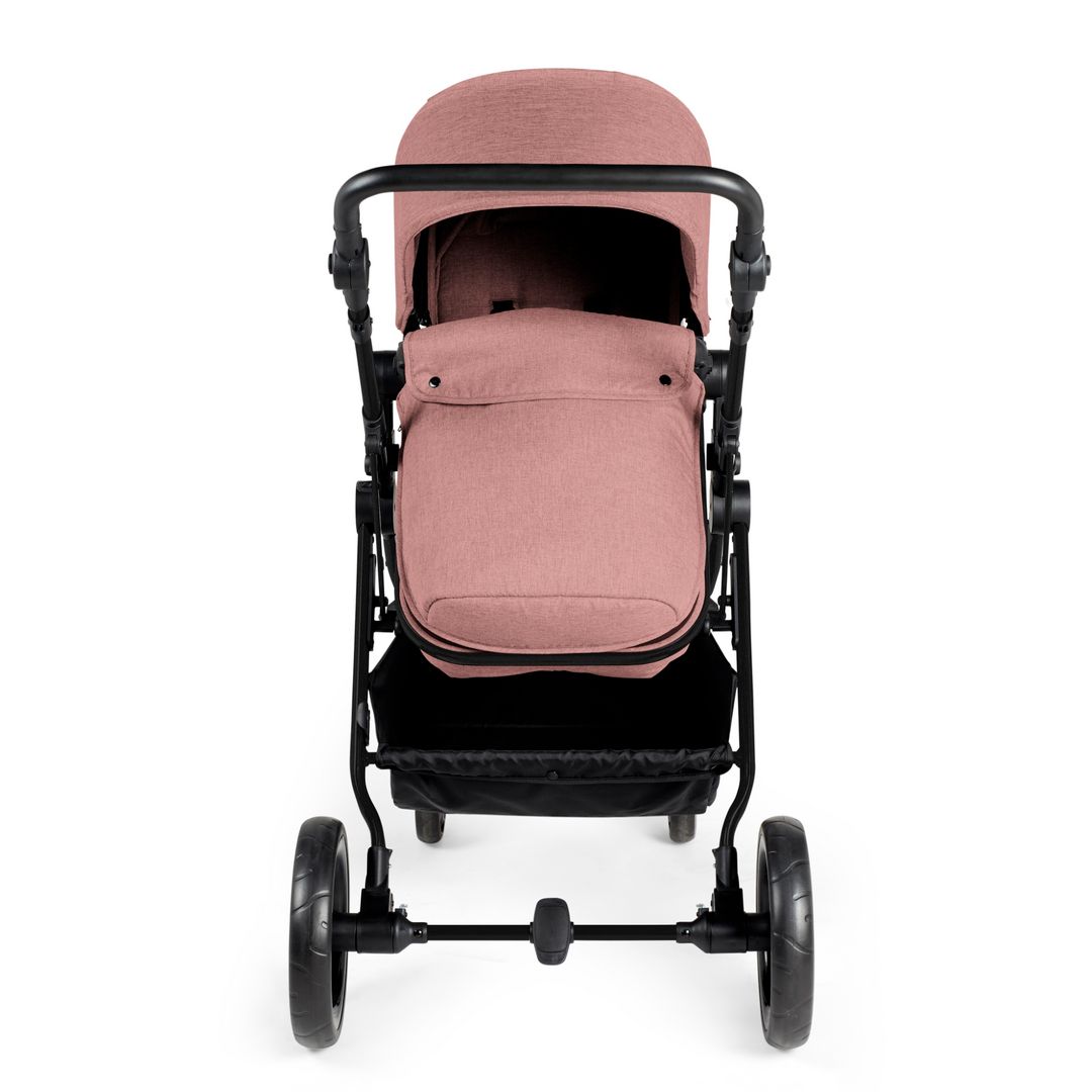 Ickle Bubba Comet All-in-1 Travel System with Stratus Car Seat & ISOFIX Base in Dusky Pink colour