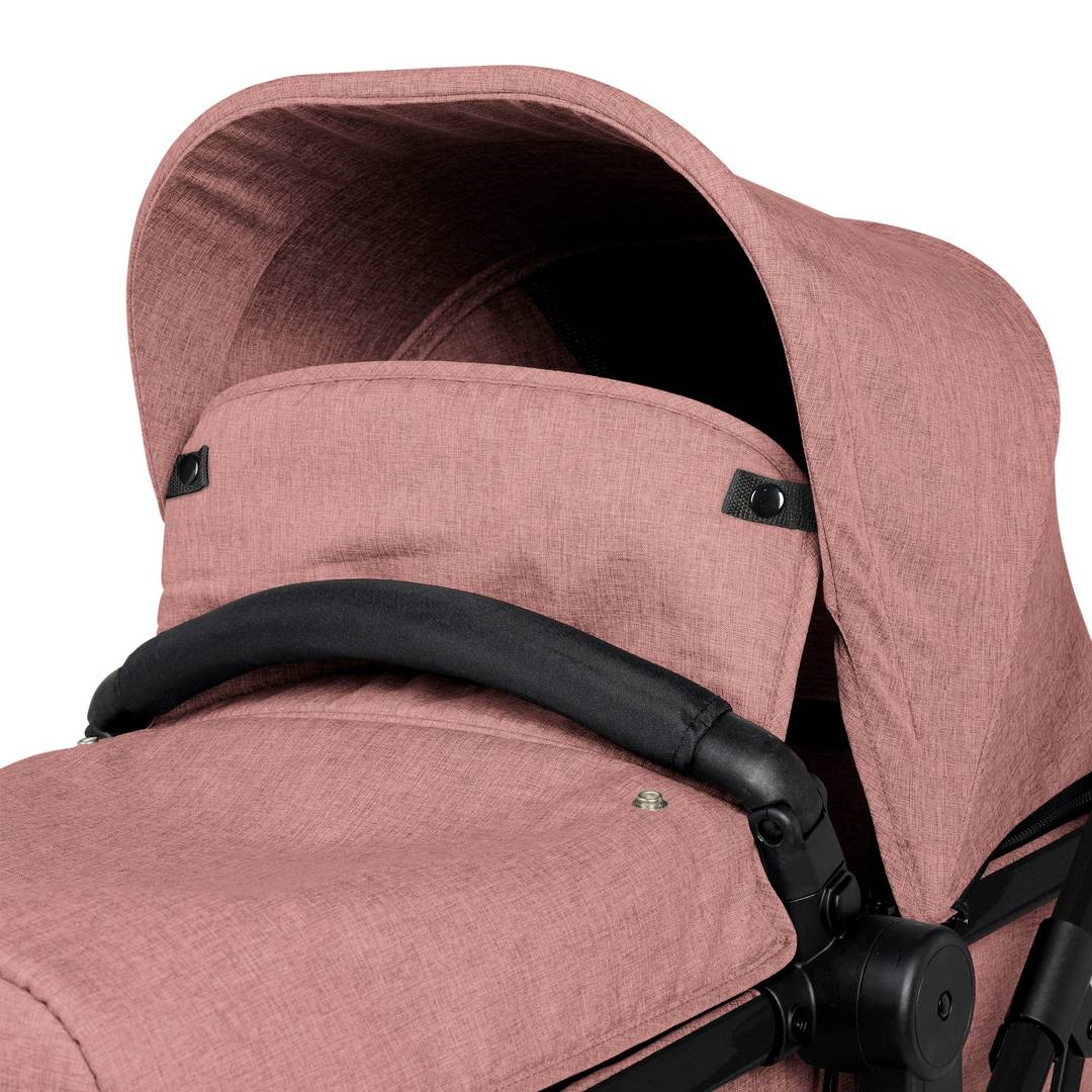 Ickle Bubba Comet All-in-1 Travel System with Stratus Car Seat & ISOFIX Base in Dusky Pink colour