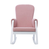 Front view of Ickle Bubba Dursley Rocking Chair in Blush Pink colour