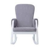 Front view of Ickle Bubba Dursley Rocking Chair in Pearl Grey colour