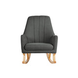 Front view of Ickle Bubba Eden Deluxe Nursery Chair in Charcoal Grey colour