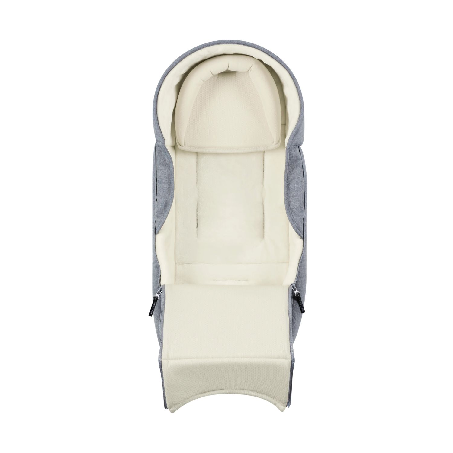 Interior of Ickle Bubba Newborn Cocoon Stroller Accessory in Grey colour