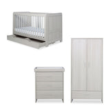 Ickle Bubba Pembrey 3-Piece Nursery Furniture Set with Under Drawer