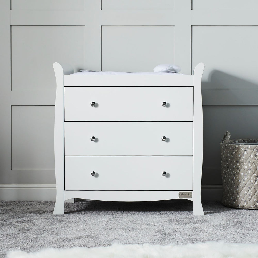 Ickle Bubba Snowdon Nursery Changing Unit and Chest of Drawers