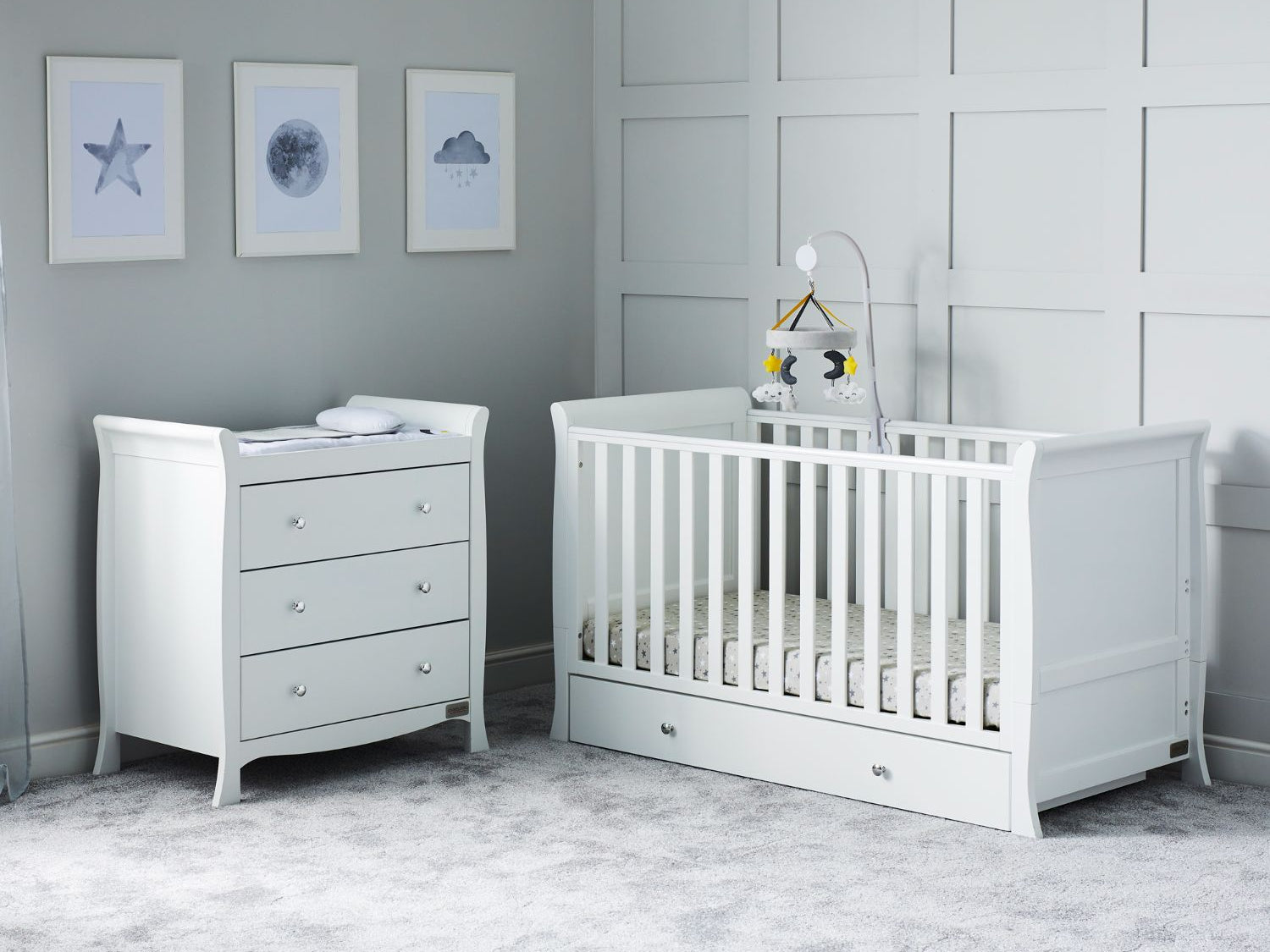 Ickle Bubba Snowdon Classic 2-Piece Nursery Furniture Set