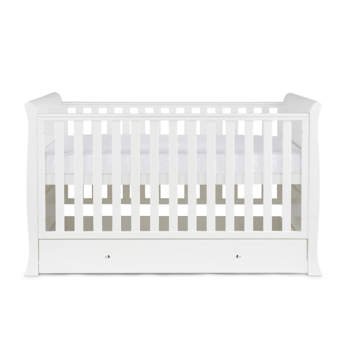 Ickle Bubba Snowdon Classic Sleigh 2-in-1 Cot Bed (0-4yrs)