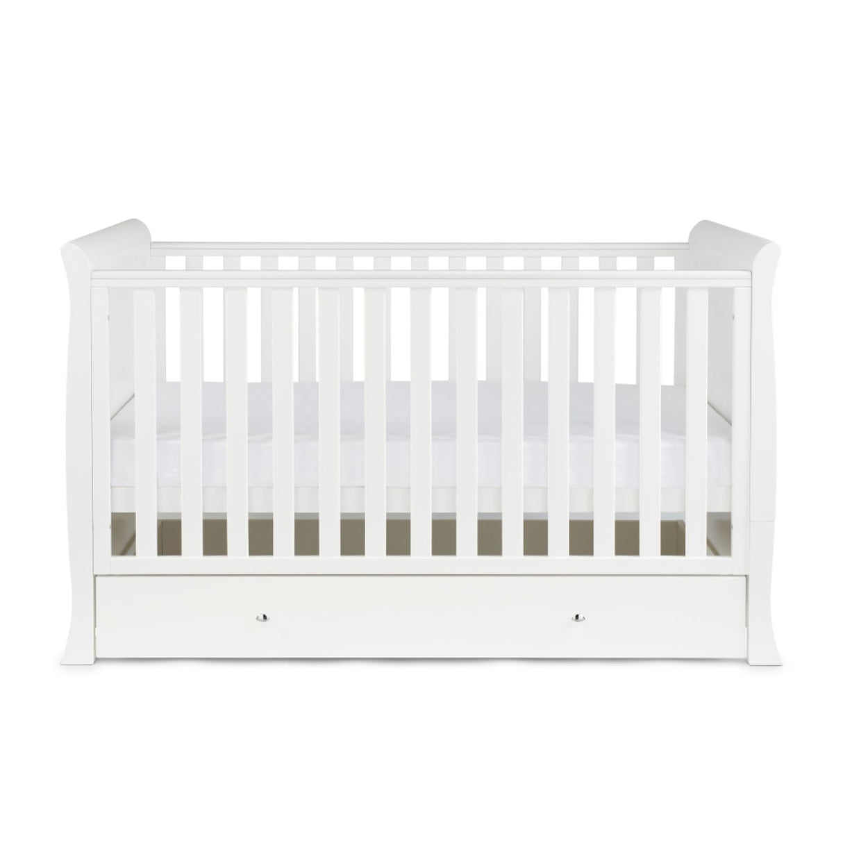 Ickle Bubba Snowdon Classic Sleigh 2-in-1 Cot Bed (0-4yrs)