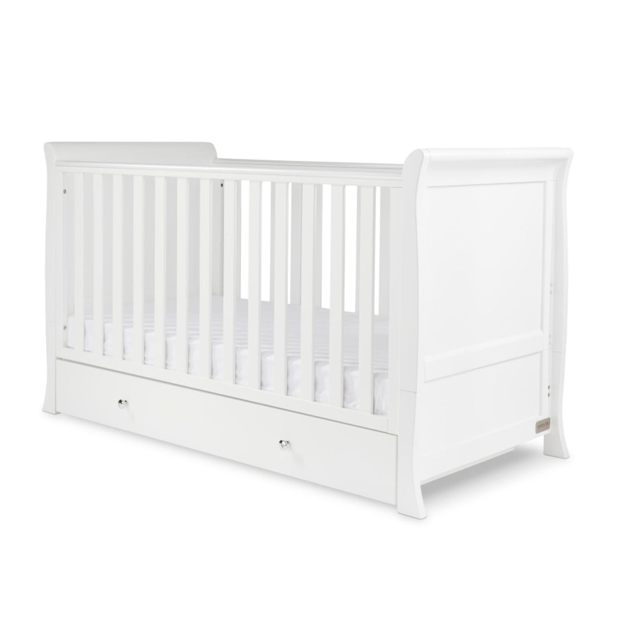 Ickle Bubba Snowdon Classic Sleigh 2-in-1 Cot Bed (0-4yrs)