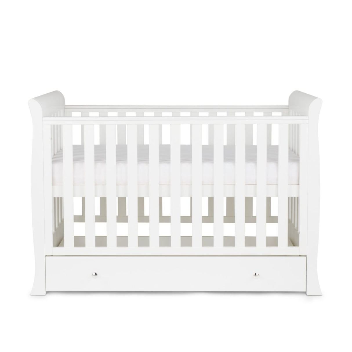 Ickle Bubba Snowdon Mini Sleigh 4-in-1 Cot Bed (0-4yrs)