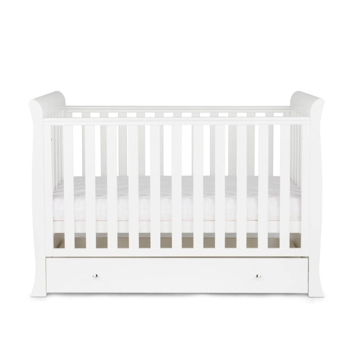 Ickle Bubba Snowdon Mini Sleigh 4-in-1 Cot Bed (0-4yrs)