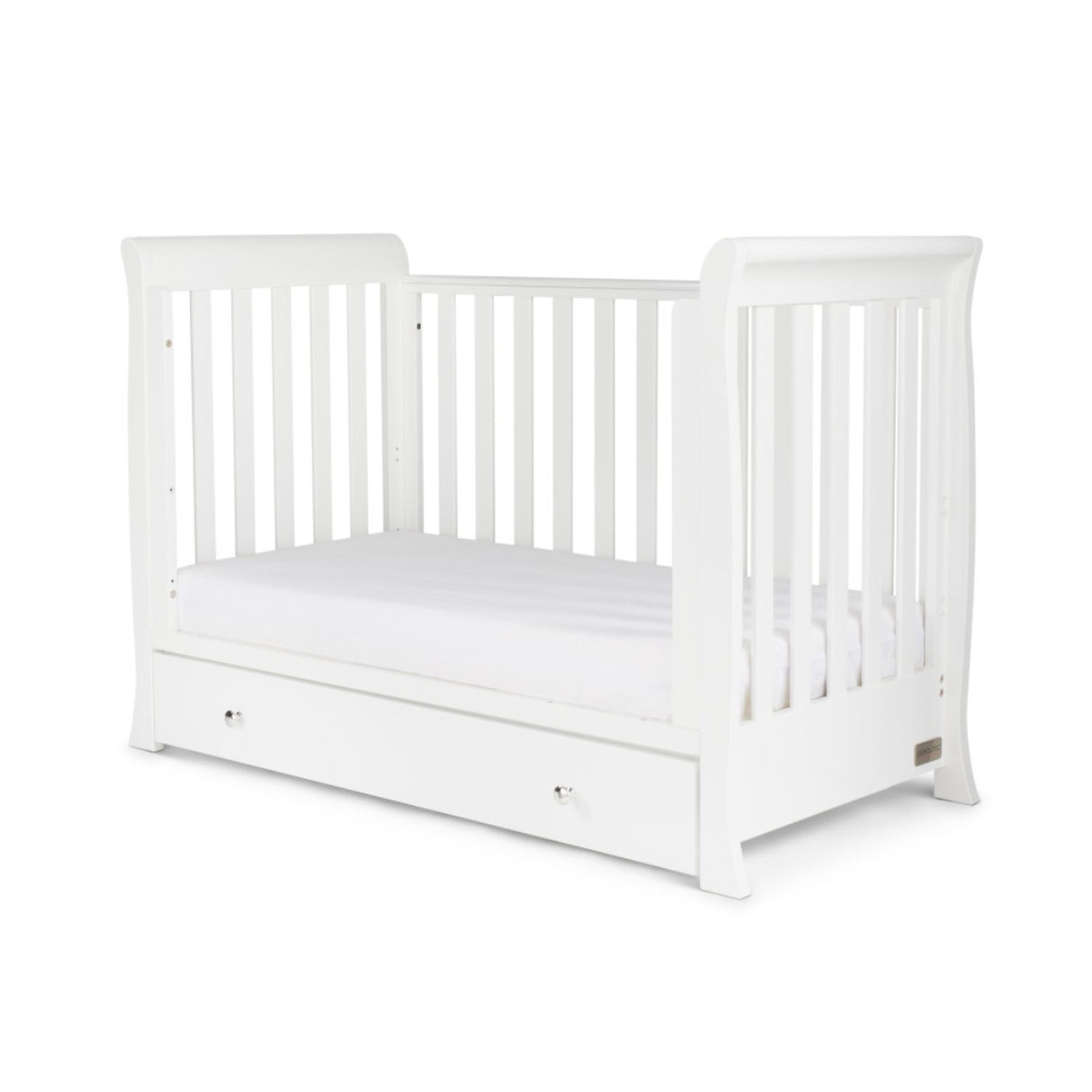 Ickle Bubba Snowdon Mini Sleigh 4-in-1 Cot Bed (0-4yrs)