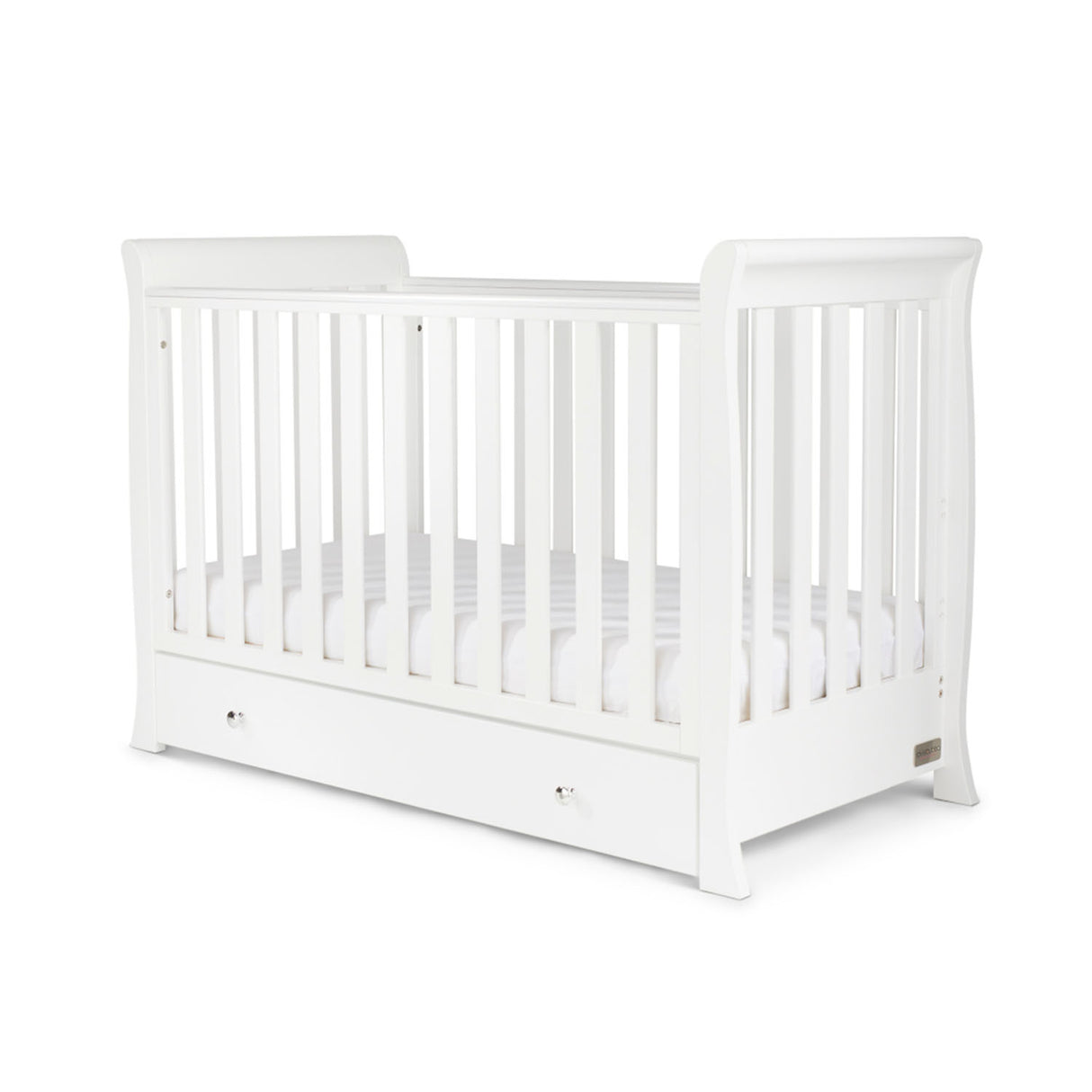 Ickle Bubba Snowdon Mini Sleigh 4-in-1 Cot Bed (0-4yrs)