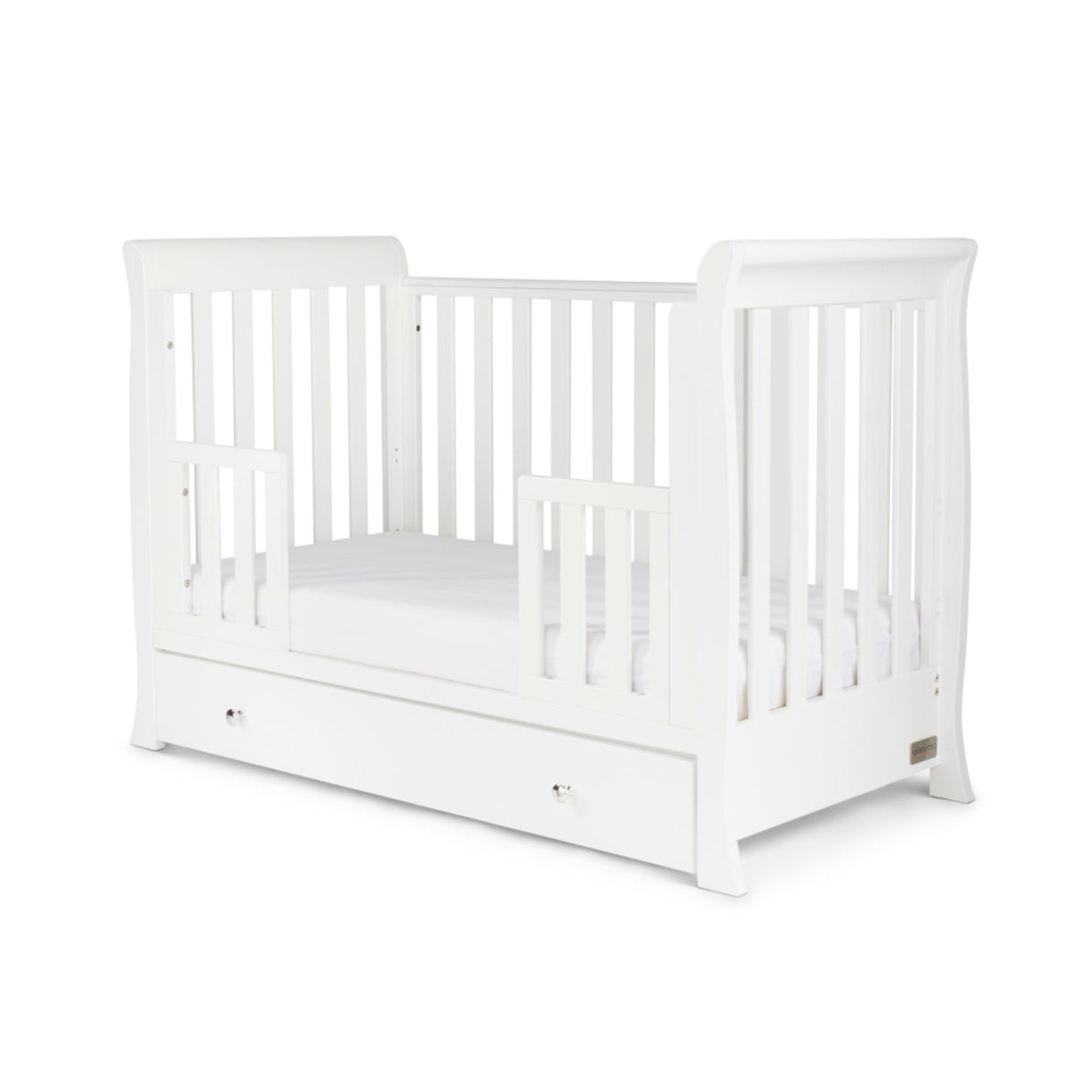 Ickle Bubba Snowdon Mini Sleigh 4-in-1 Cot Bed (0-4yrs)