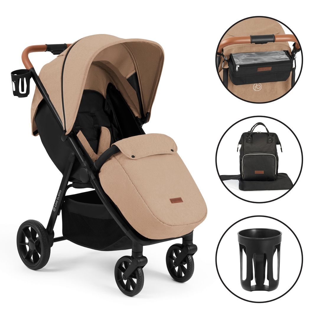 Ickle Bubba Stomp Stride PRIME - Birth to 22kg - Multi-Terrain Spacious Stroller