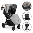 Ickle Bubba Stomp Stride PRIME - Birth to 22kg - Multi-Terrain Spacious Stroller