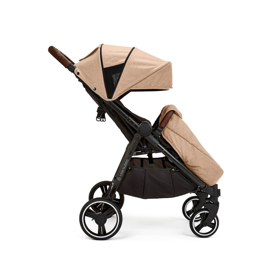 Ickle Bubba Venus MAX Double (Twin & Sibling) Stroller in Biscuit