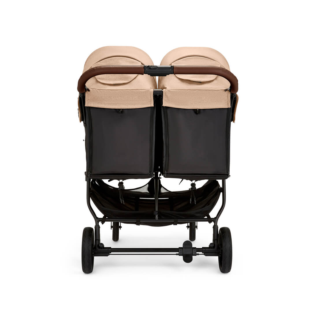 Ickle Bubba Venus Double (Twin & Sibling) Stroller in Biscuit