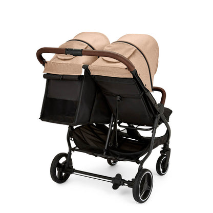 Ickle Bubba Venus Double (Twin & Sibling) Stroller in Biscuit