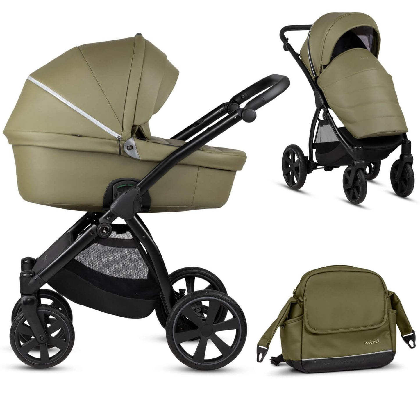 Noordi Fjordi eco-Leather 2-in-1 Pram & Pushchair