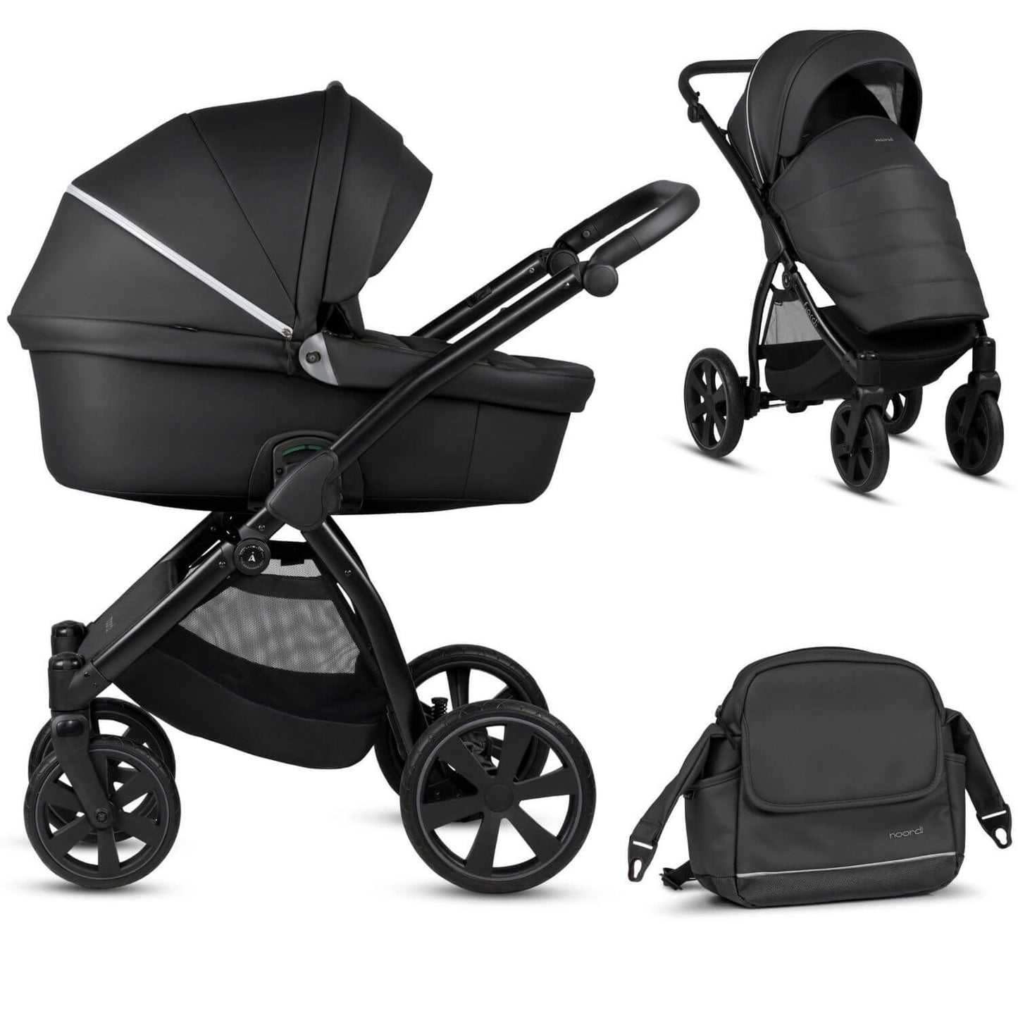 Noordi Fjordi eco-Leather 2-in-1 Pram & Pushchair