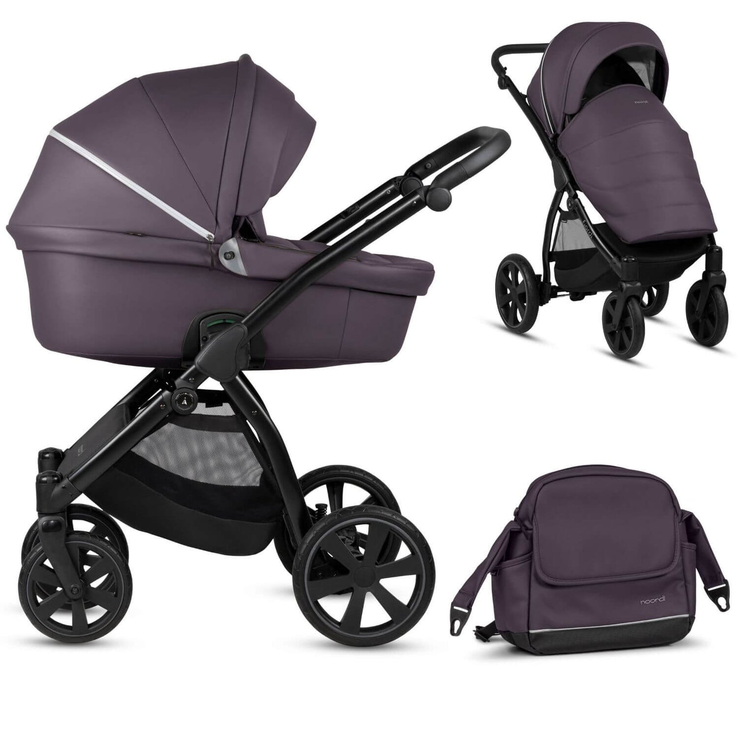 Noordi Fjordi eco-Leather 2-in-1 Pram & Pushchair