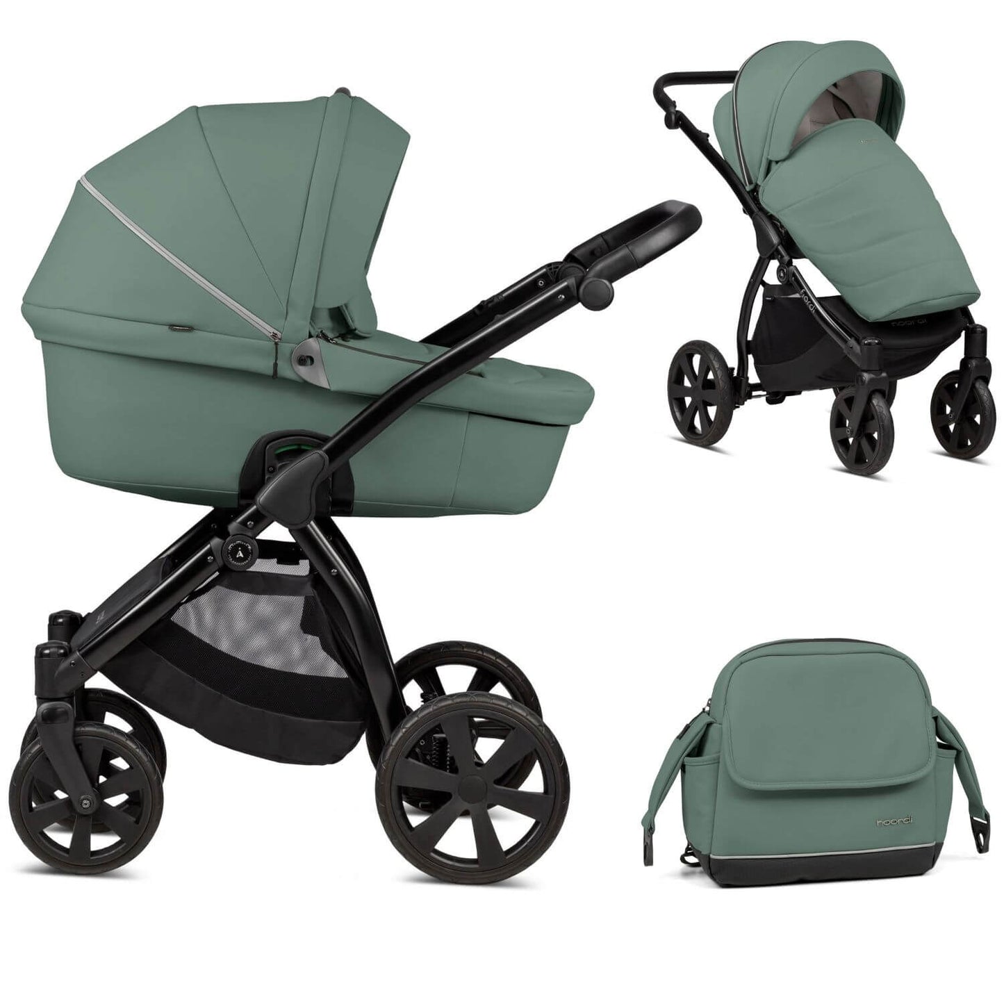 Noordi Fjordi eco-Leather 2-in-1 Pram & Pushchair