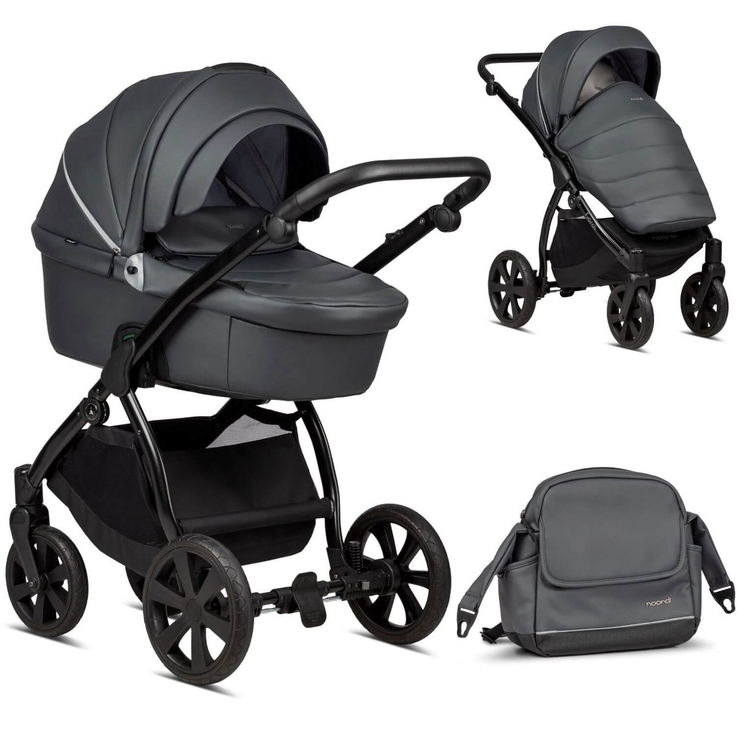 Noordi Fjordi eco-Leather 2-in-1 Pram & Pushchair