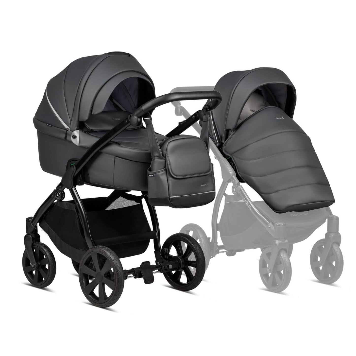 Noordi Fjordi eco-Leather 2-in-1 Pram & Pushchair