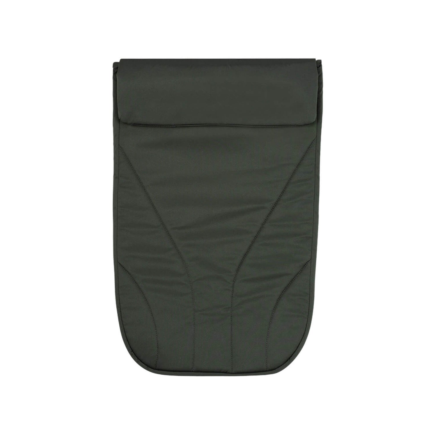 Front view of Venicci Claro footmuff in Forest green colour