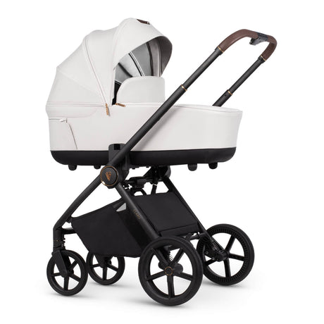 Venicci Claro 2-in-1 Pram with carrycot in Vanilla white colour