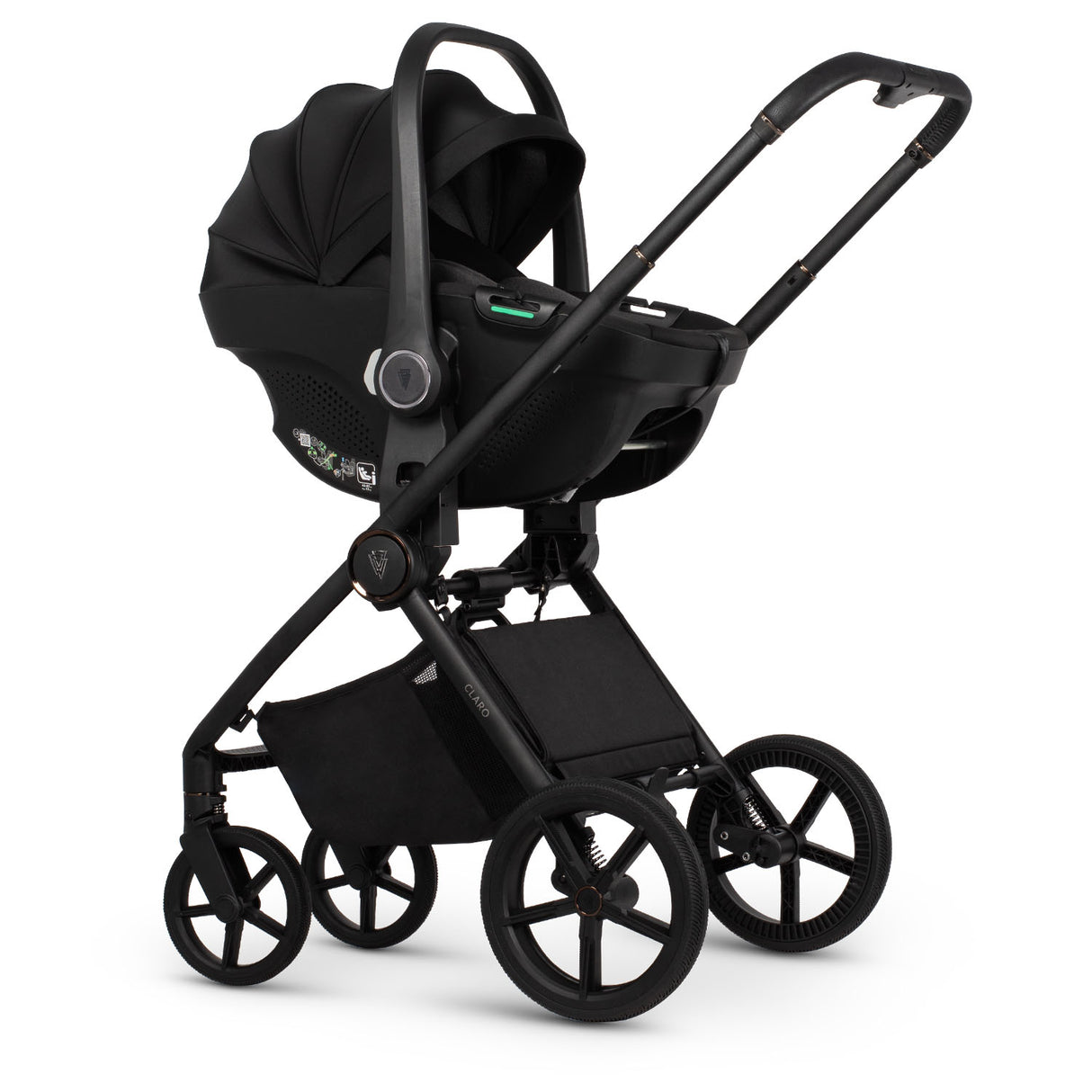 Venicci Claro 3-in-1 Travel System with Tiago Car Seat + ISOFIX Base in Forest colour