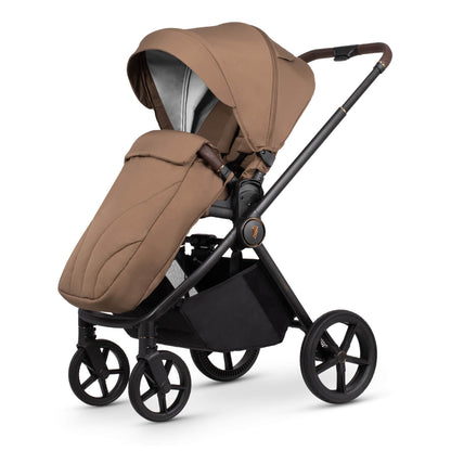 Venicci Claro 3-in-1 Travel System seat unit with footmuff in Caramel brown colour