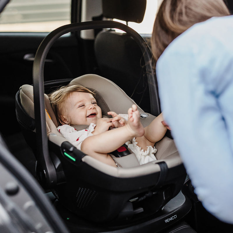 Laughing baby in Venicci Tiago i-Size Car Seat