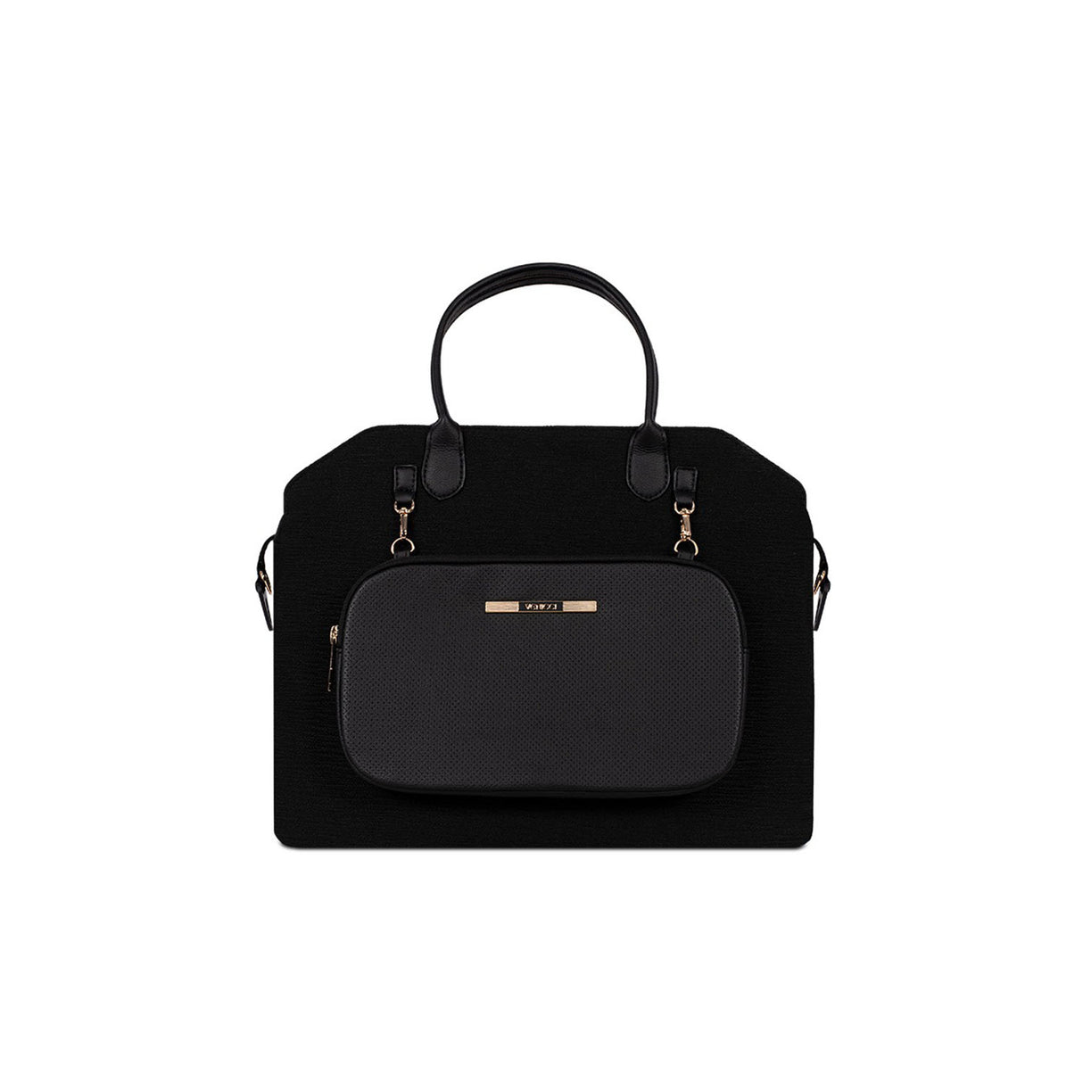 Venicci Upline Changing Bag in coordinating All Black colour