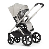 Venicci Upline 2-in-1 Pram in Moonstone colour with seat unit attached in parent-facing position