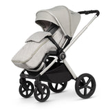 Venicci Upline 2-in-1 Pram in Moonstone colour with seat unit and footmuff attached