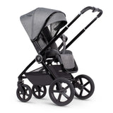 Venicci Upline 2-in-1 Pram in Slate Grey colour with seat unit attached in parent-facing position